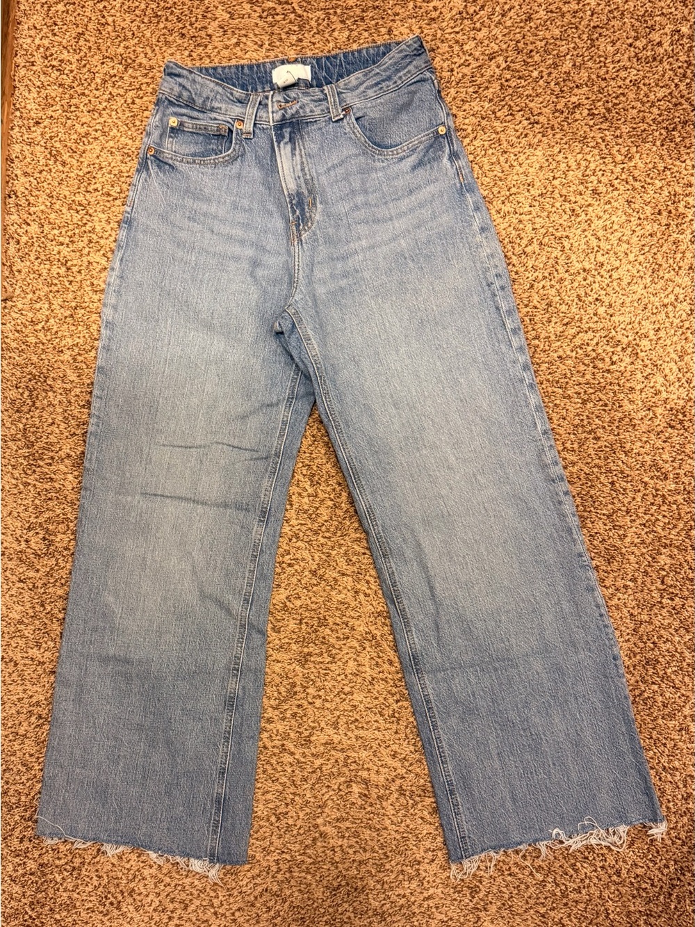 H&M Light Blue Wide Leg Jeans
